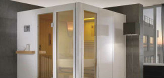 Sauna SA-Line z kolekcji Vivia Villeroy & Boch w białym kolorze Sauna SA-Line z kolekcji Vivia Villeroy & Boch w białym kolorze