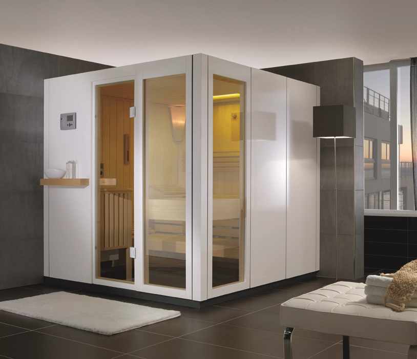 Sauna SA-Line z kolekcji Vivia Villeroy & Boch w białym kolorze Sauna SA-Line z kolekcji Vivia Villeroy & Boch w białym kolorze